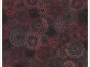 Black/Maroon Lace Flowers - 11002M-JM