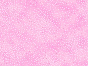 Soft pink background speckled with tiny white dots, creating a bokeh-like texture.