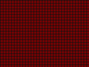 Red and black plaid fabric pattern with small checks across the surface