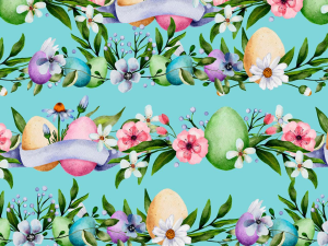 Easter Stripes - Blue