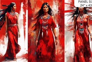 Tryptic Panel Red Multi